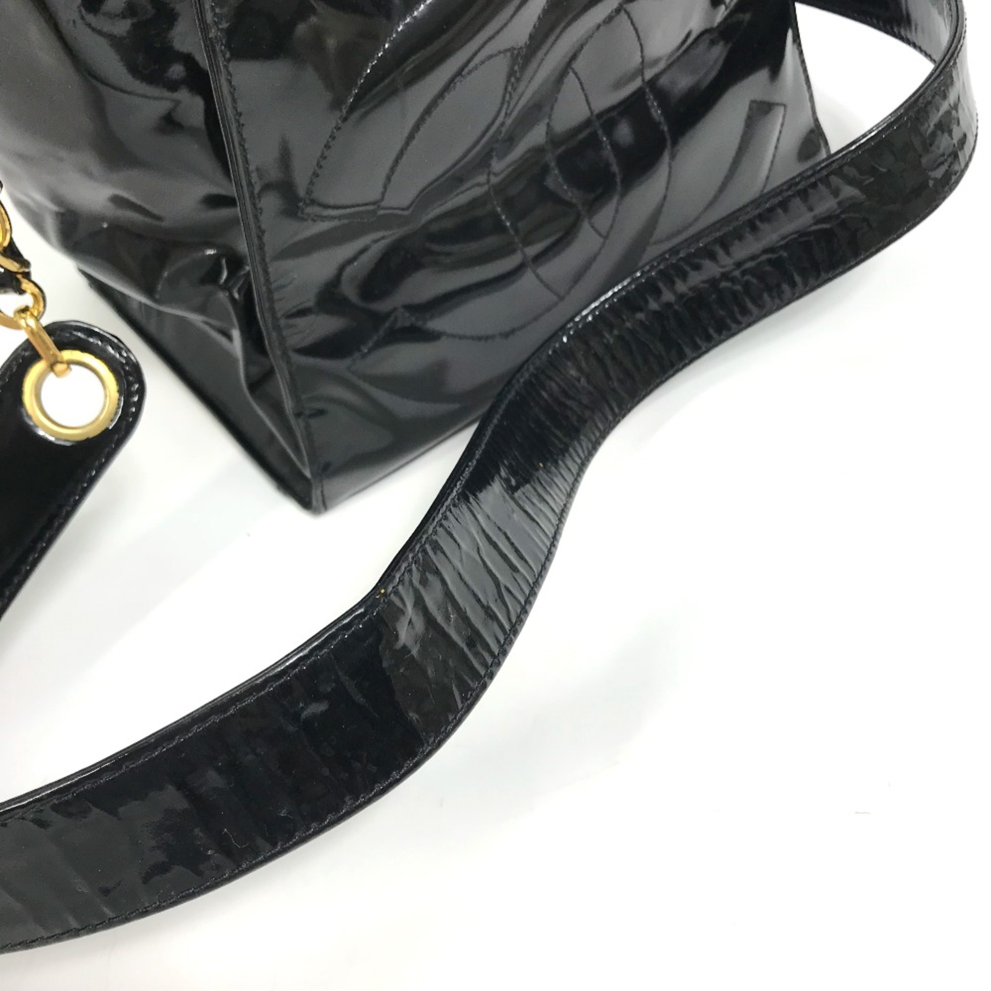 Chanel CCCC Mark bag shawl one shoulder Shoulder Bag Black GoldHardware