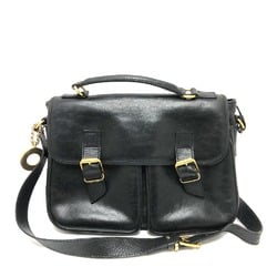 CELINE Double pocket 2WAY bag Shoulder Bag Black GoldHardware