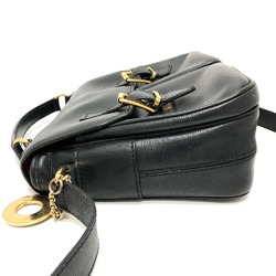 CELINE Double pocket 2WAY bag Shoulder Bag Black GoldHardware