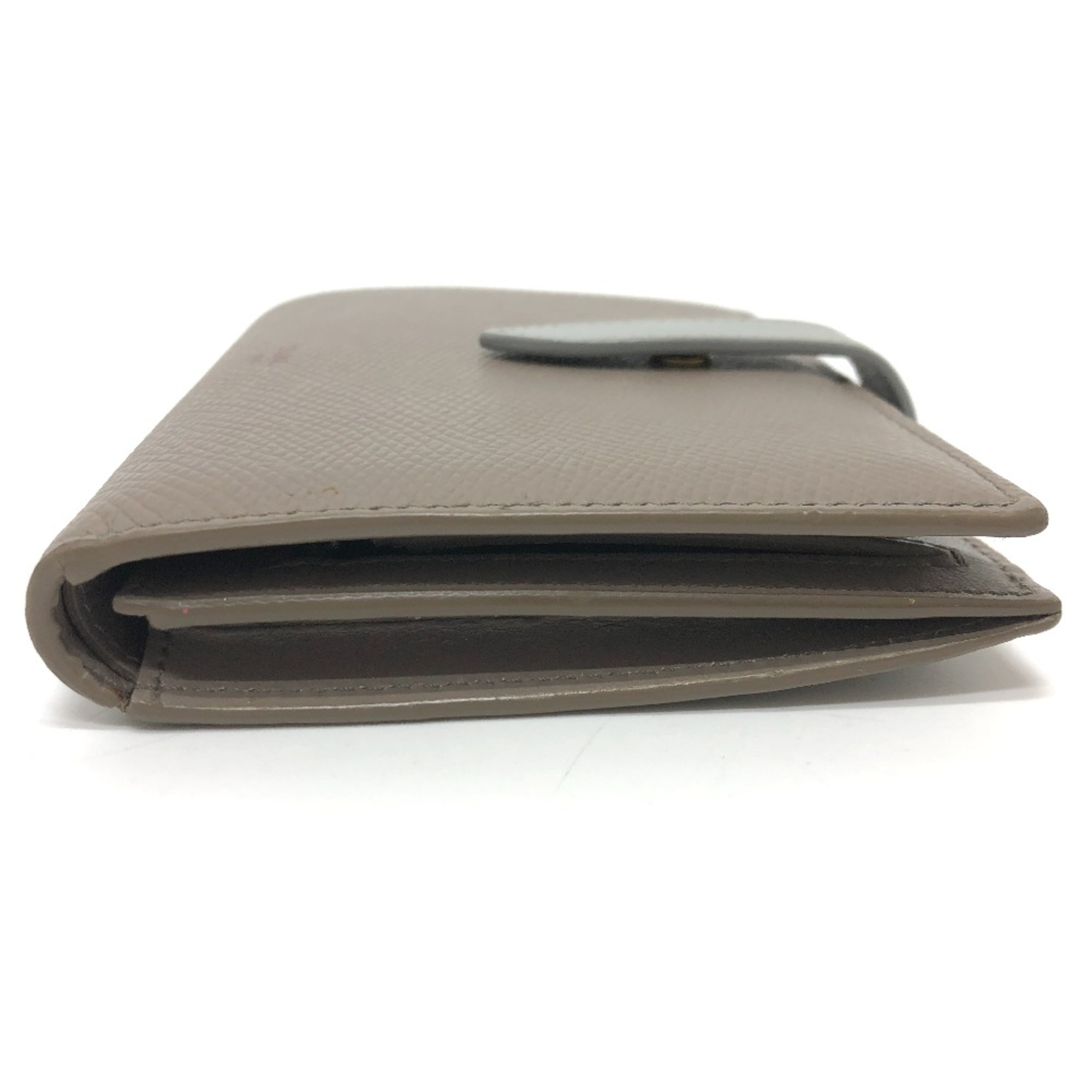 CELINE Bicolor Folded wallet Charcoal Gray Based x Blue GoldHardware