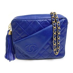 Chanel CC Mark CC bag shawl Shoulder Bag blue GoldHardware