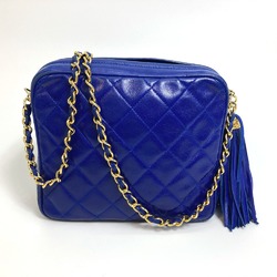 Chanel CC Mark CC bag shawl Shoulder Bag blue GoldHardware