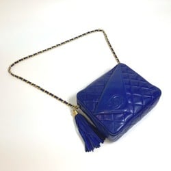 Chanel CC Mark CC bag shawl Shoulder Bag blue GoldHardware