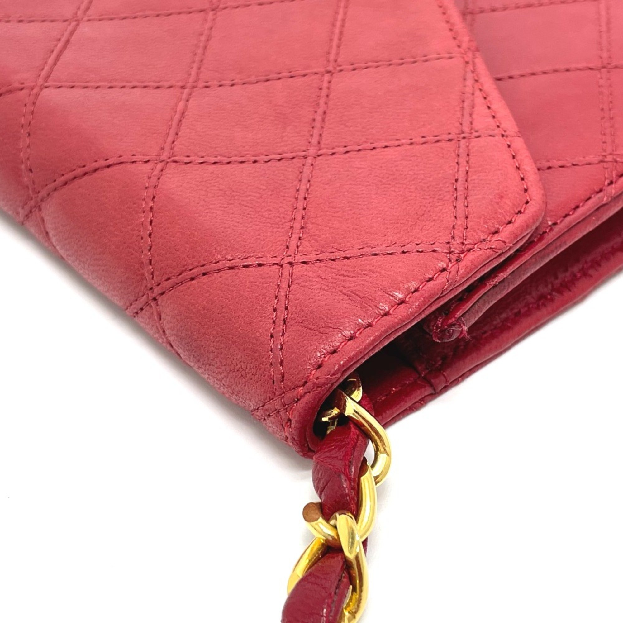 Chanel Bicolole Bag Chain Shoulder Shoulder Bag Red x GoldHardware