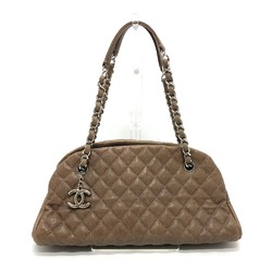 Chanel CC Mark Bag Chain Shoulder Bag Brown SilverHardware