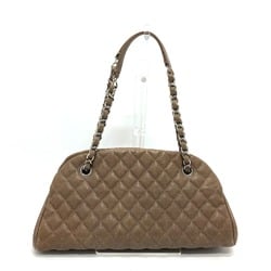 Chanel CC Mark Bag Chain Shoulder Bag Brown SilverHardware