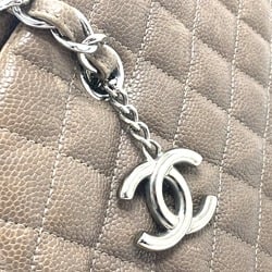 Chanel CC Mark Bag Chain Shoulder Bag Brown SilverHardware