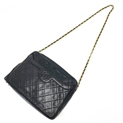 Chanel CC Mark Bag Chain Vintage Shoulder Bag Black GoldHardware