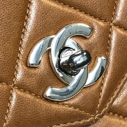 Chanel Matelasse Bag Tote Bag Hand Bag Brown SilverHardware