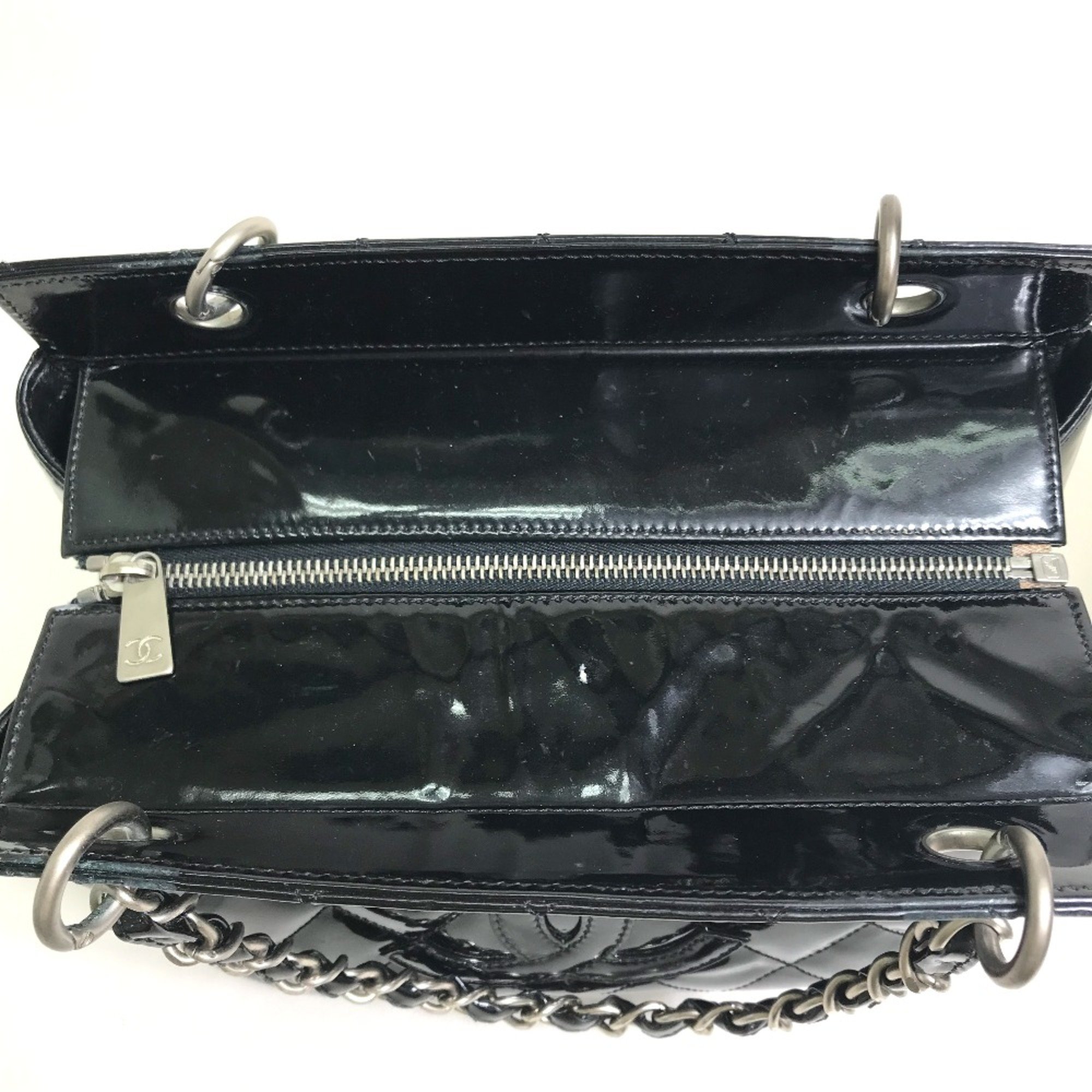 Chanel CC Mark Bag Matelasse Hand Bag Black