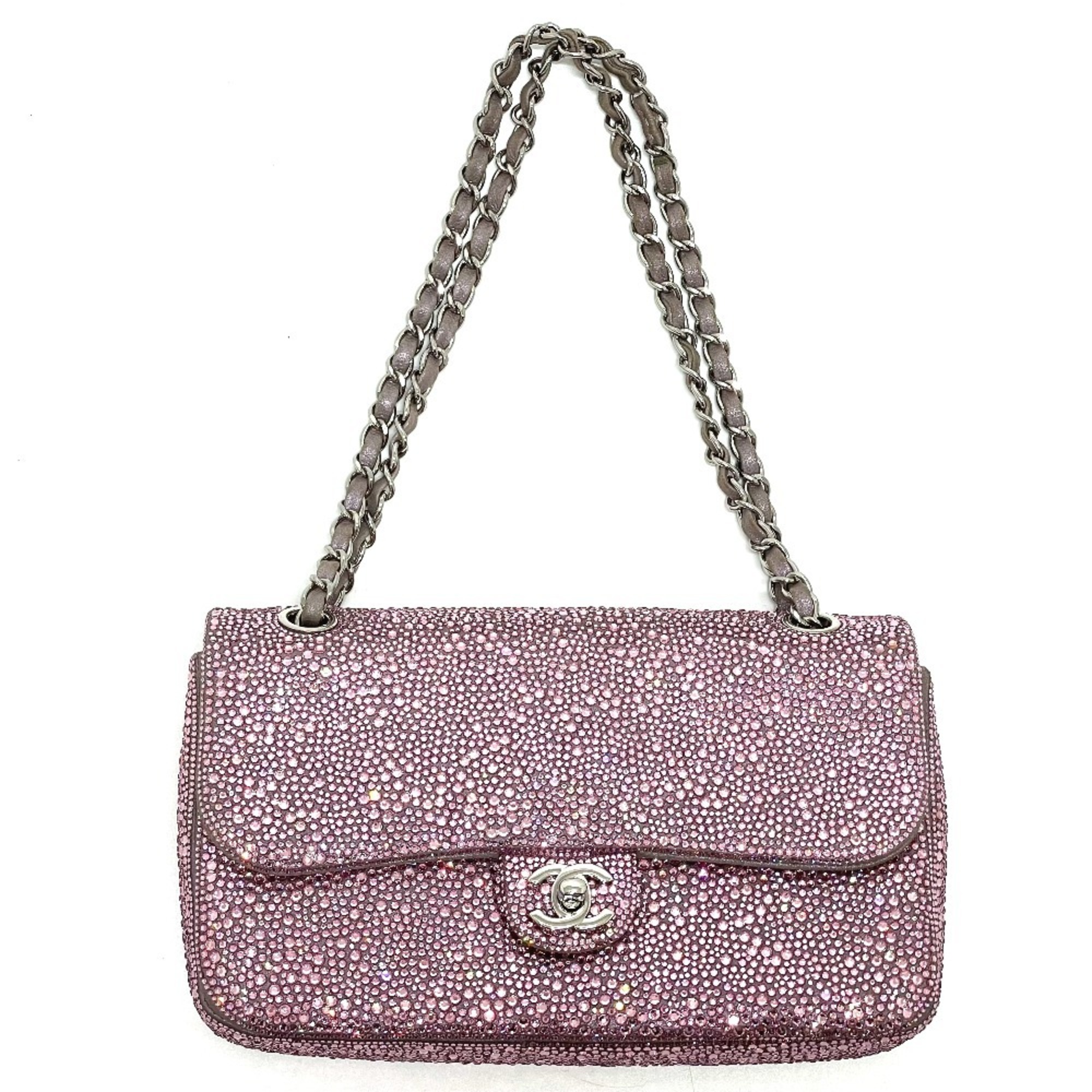 Chanel Limited to Las Vegas Bellagio store Bag Double Chain Shoulder Bag pink GoldHardware