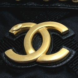 Chanel Matelasse Grosgrain bag small Tote Bag Black GoldHardware