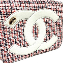 Chanel CC Mark Bag Chain Shoulder Bag White x Red GoldHardware