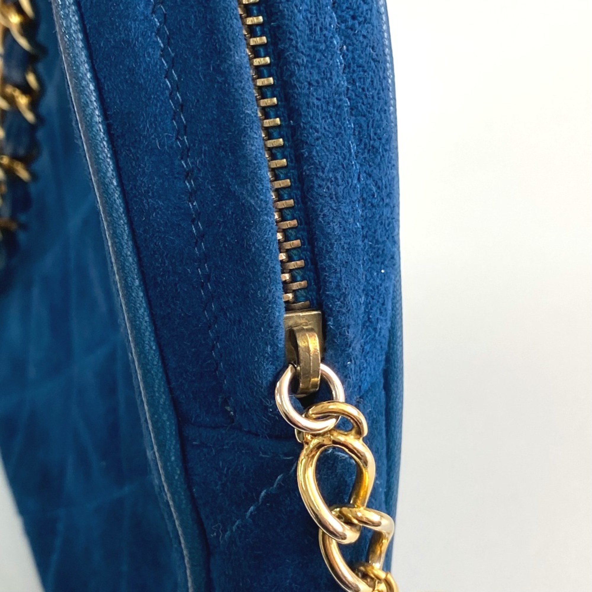 Chanel CC Mark CC bag party bag Hand Bag blue GoldHardware