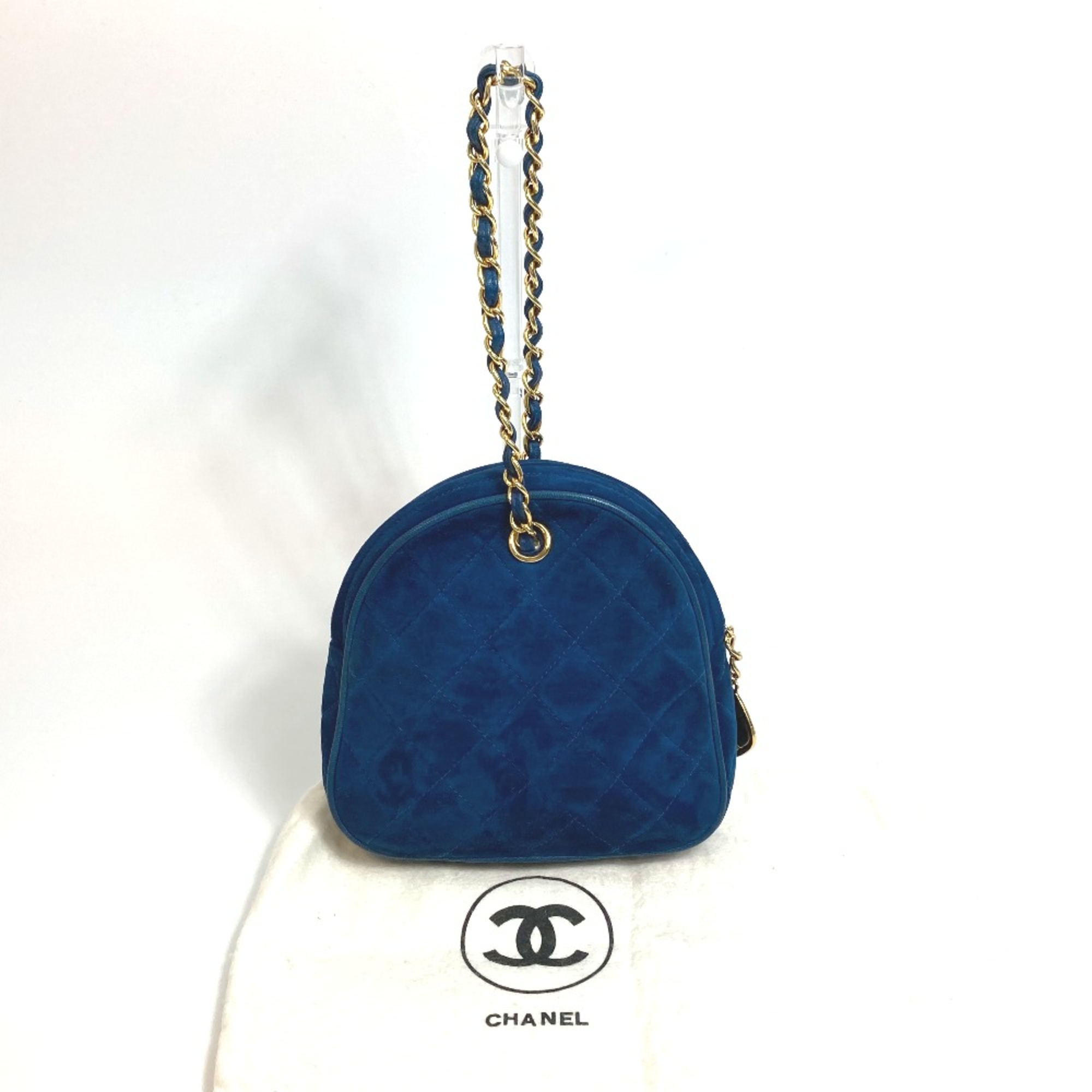 Chanel CC Mark CC bag party bag Hand Bag blue GoldHardware