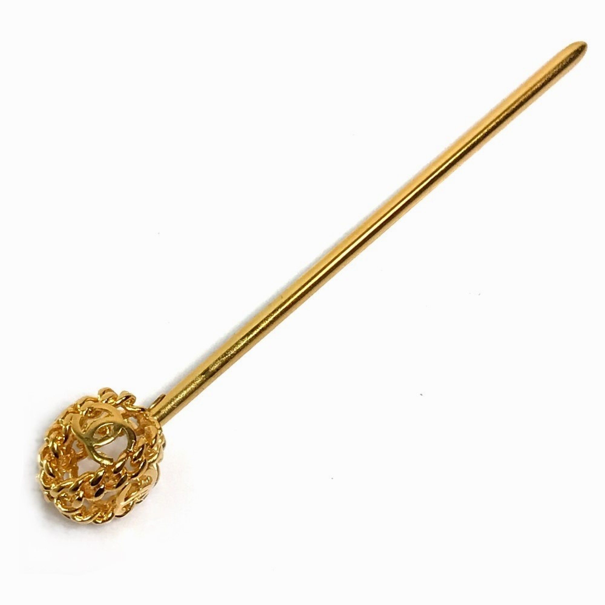 Chanel 98A Vintage hairpin hairpin Gold