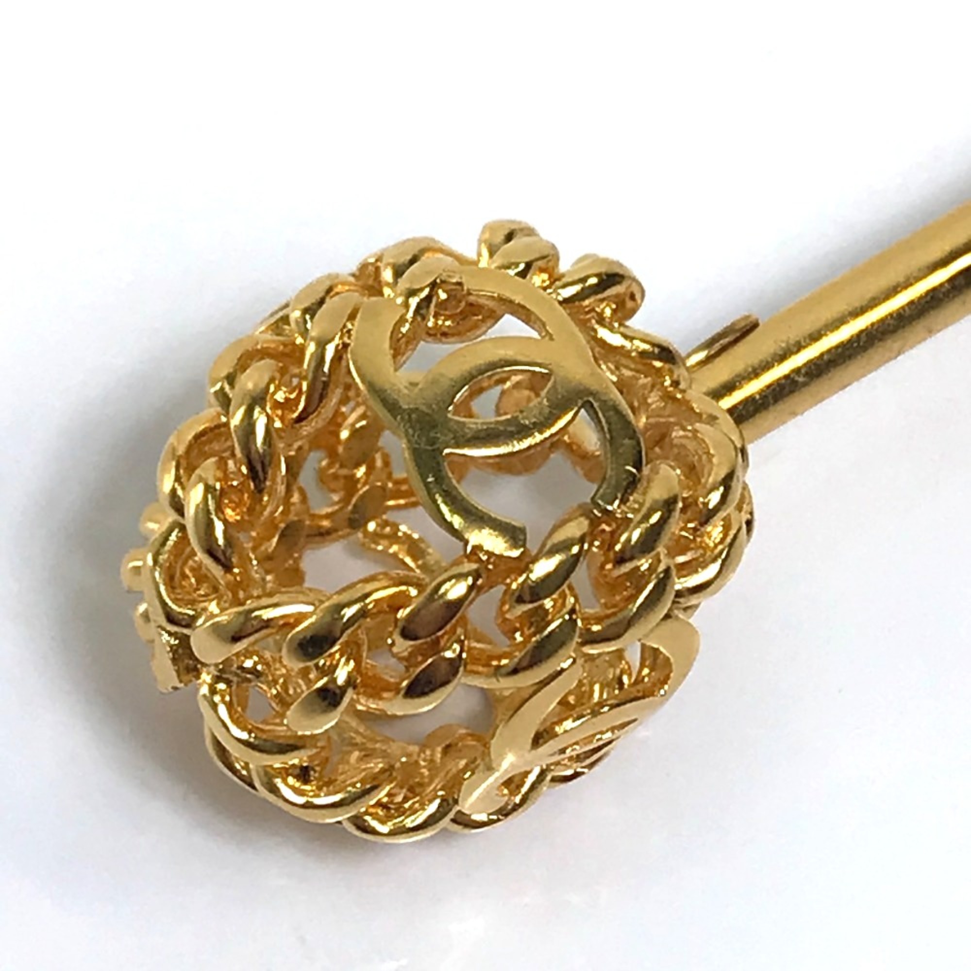 Chanel 98A Vintage hairpin hairpin Gold