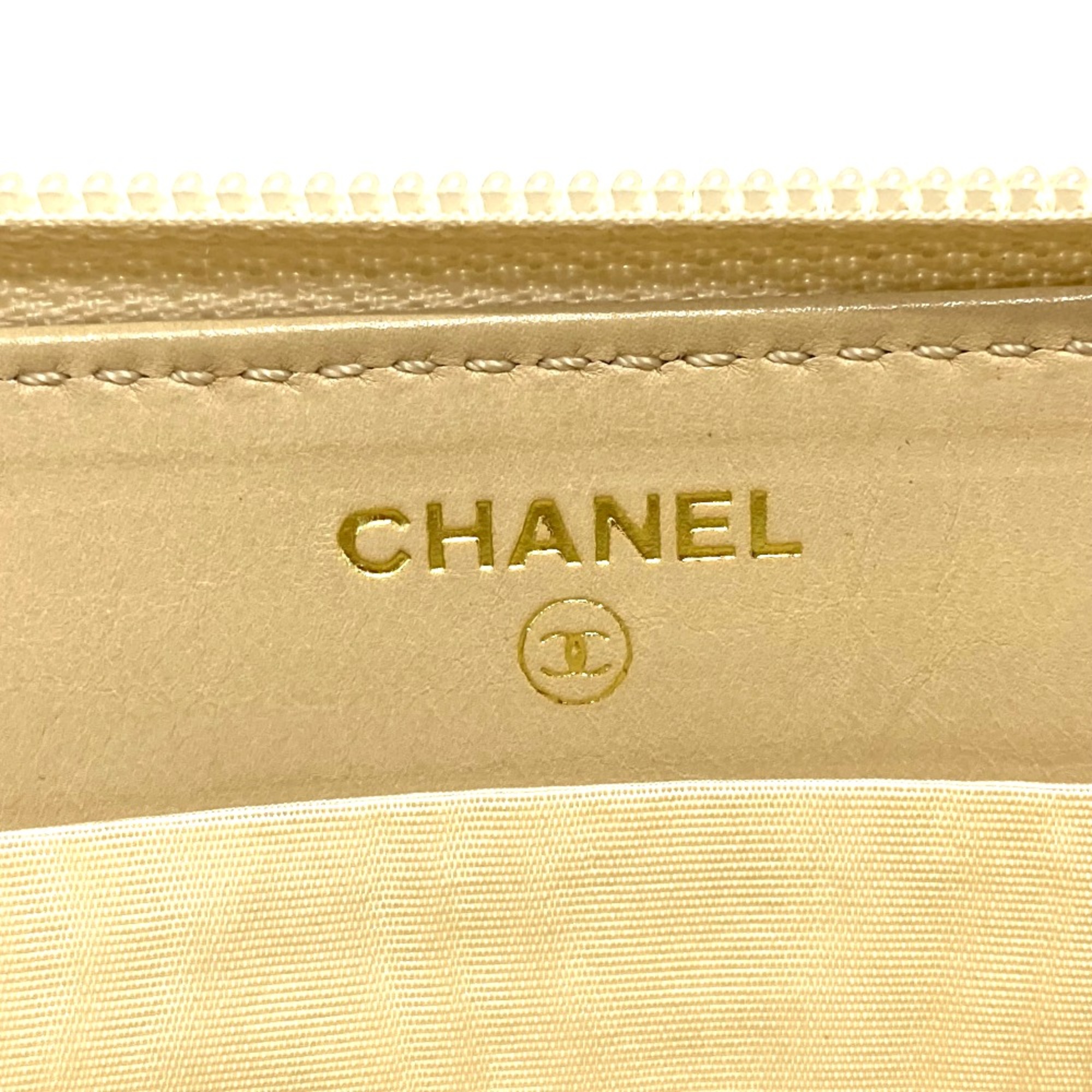 Chanel A13228 CC Mark Long wallet Long Wallet BeigeBased