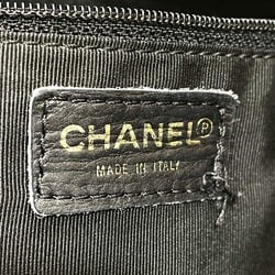 Chanel A17809 CC Mark Bag Semi Shoulder Bag Tote Bag Black