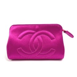 Chanel accessory case Pouch Purple Based