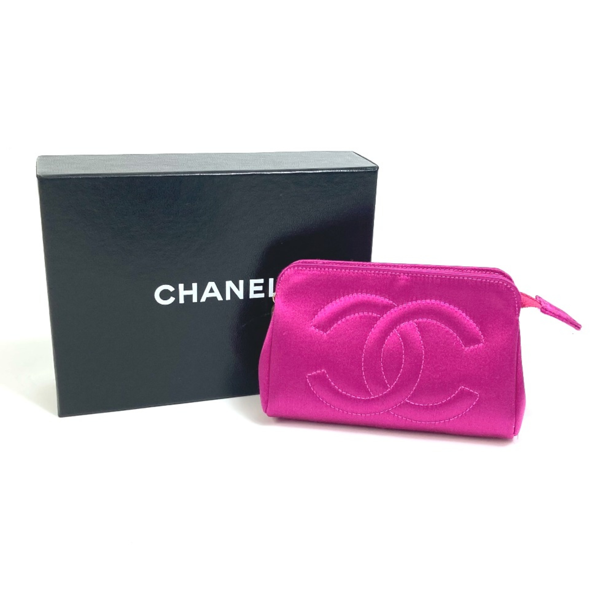 Chanel accessory case Pouch Purple Based