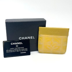 Chanel CC Mark With key ring coin purse yellow