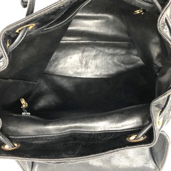 Chanel Matelasse backpack flap Backpack Black GoldHardware