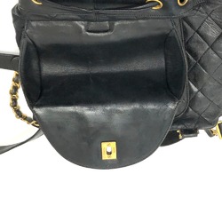 Chanel Matelasse backpack flap Backpack Black GoldHardware