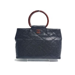 Chanel CC Mark Bag Hand Bag Black