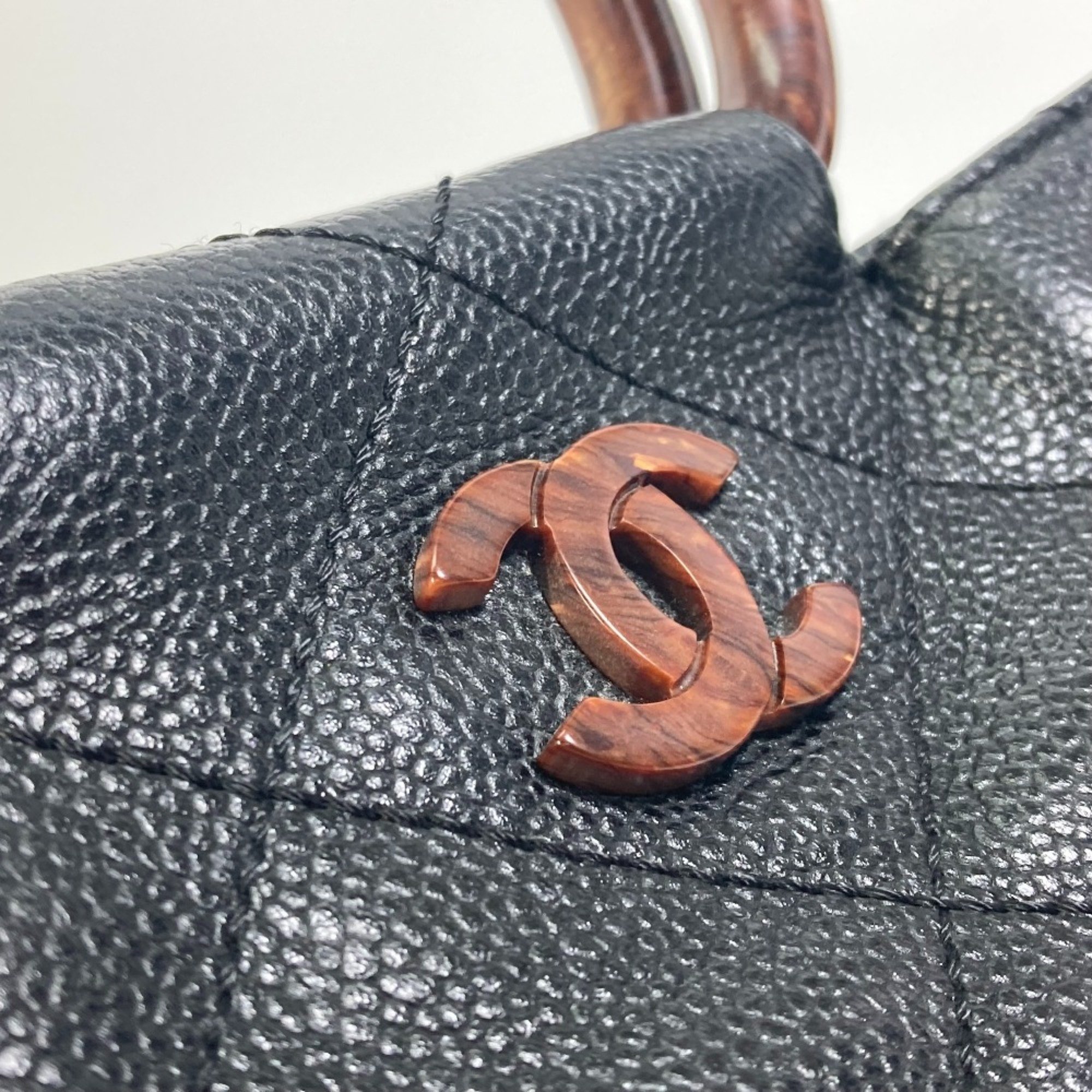 Chanel CC Mark Bag Hand Bag Black