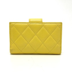 Chanel AP1991 CC Mark Card Case coin purse yellow