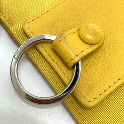 Chanel CC Mark 4 stations with key ring Key Case yellow