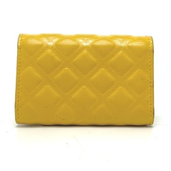 Chanel CC Mark 4 stations with key ring Key Case yellow