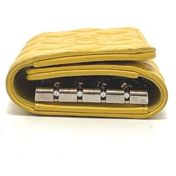 Chanel CC Mark 4 stations with key ring Key Case yellow