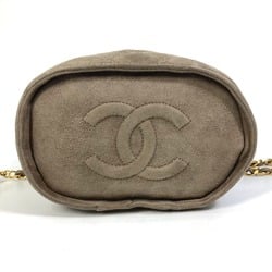 Chanel CCCC Mark Bag Vanity Type Chain Shoulder Bag Brown GoldHardware