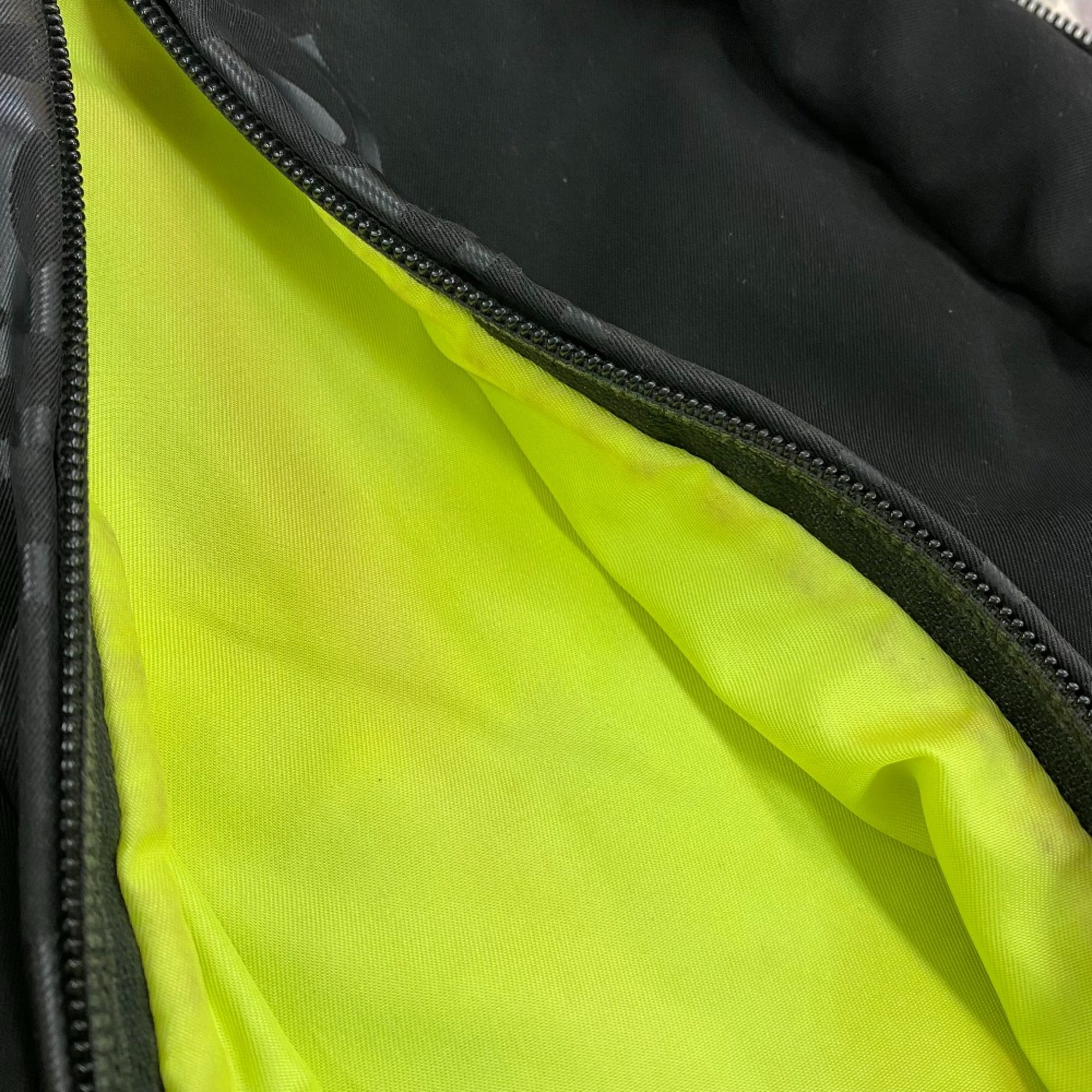 Chanel Sports line Backpack Backpack Black x neon yellow