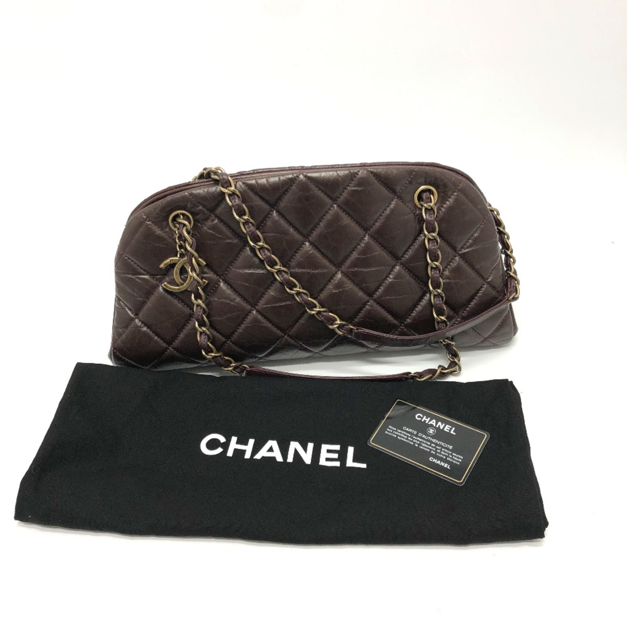 Chanel CC Mark Bags/Shoulder Bags Tote Bag Brown GoldHardware