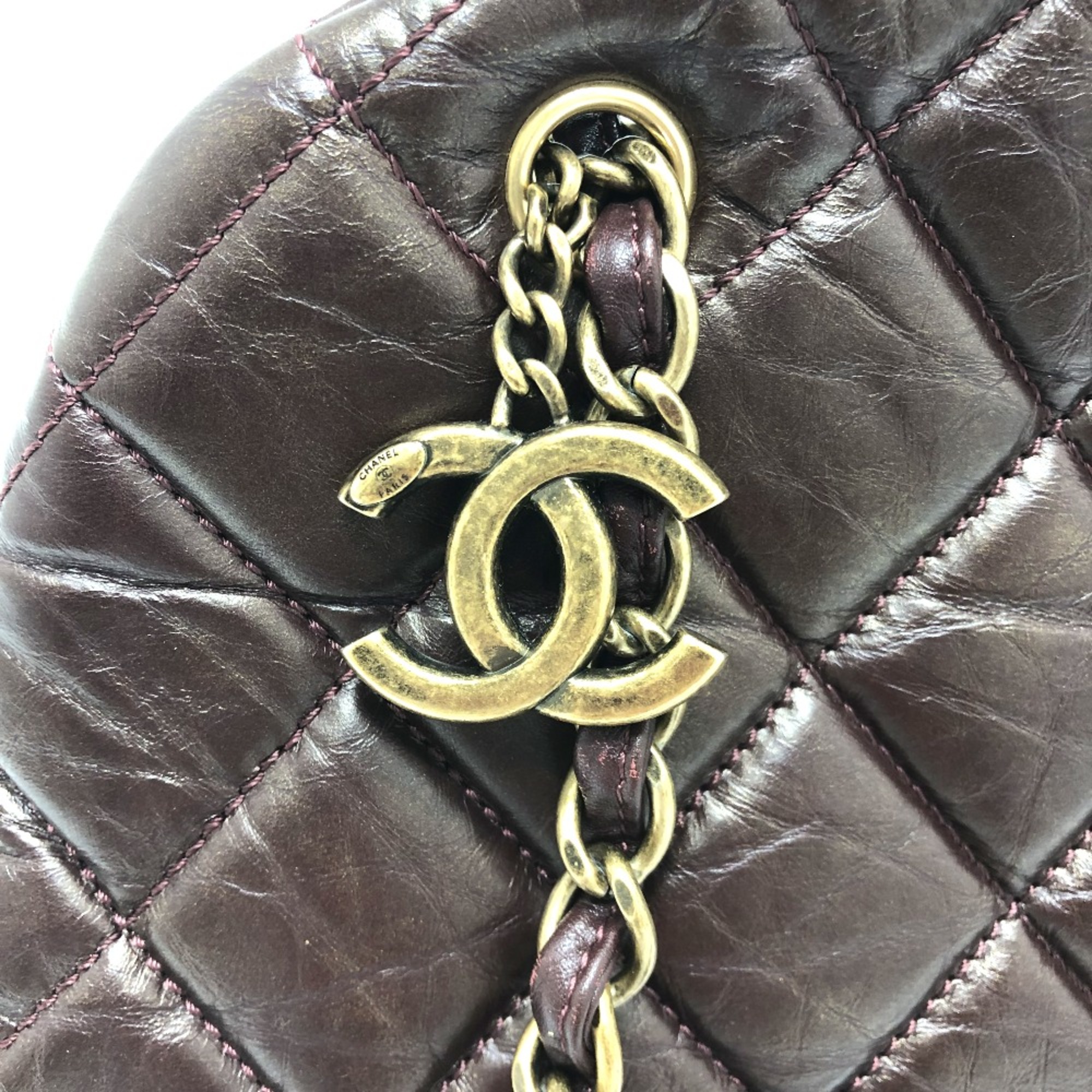 Chanel CC Mark Bags/Shoulder Bags Tote Bag Brown GoldHardware