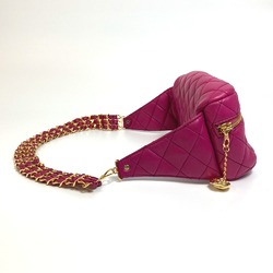 Chanel Camelia Bag Triple Chain Waist Pouch Pink Purple Based GoldHardware