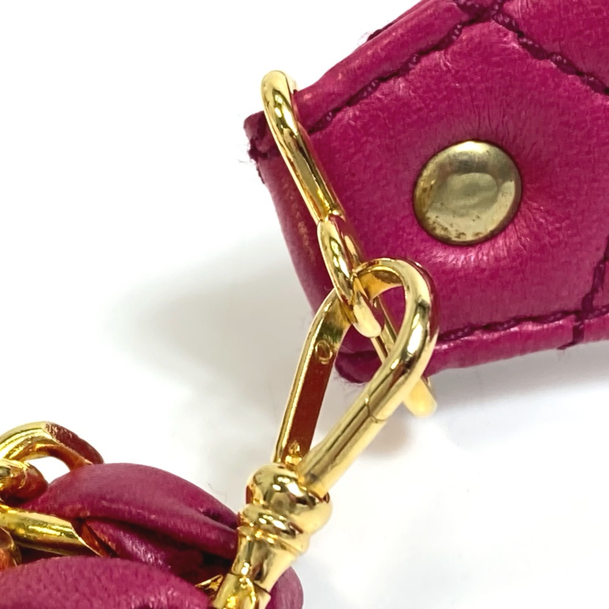 Chanel Camelia Bag Triple Chain Waist Pouch Pink Purple Based GoldHardware