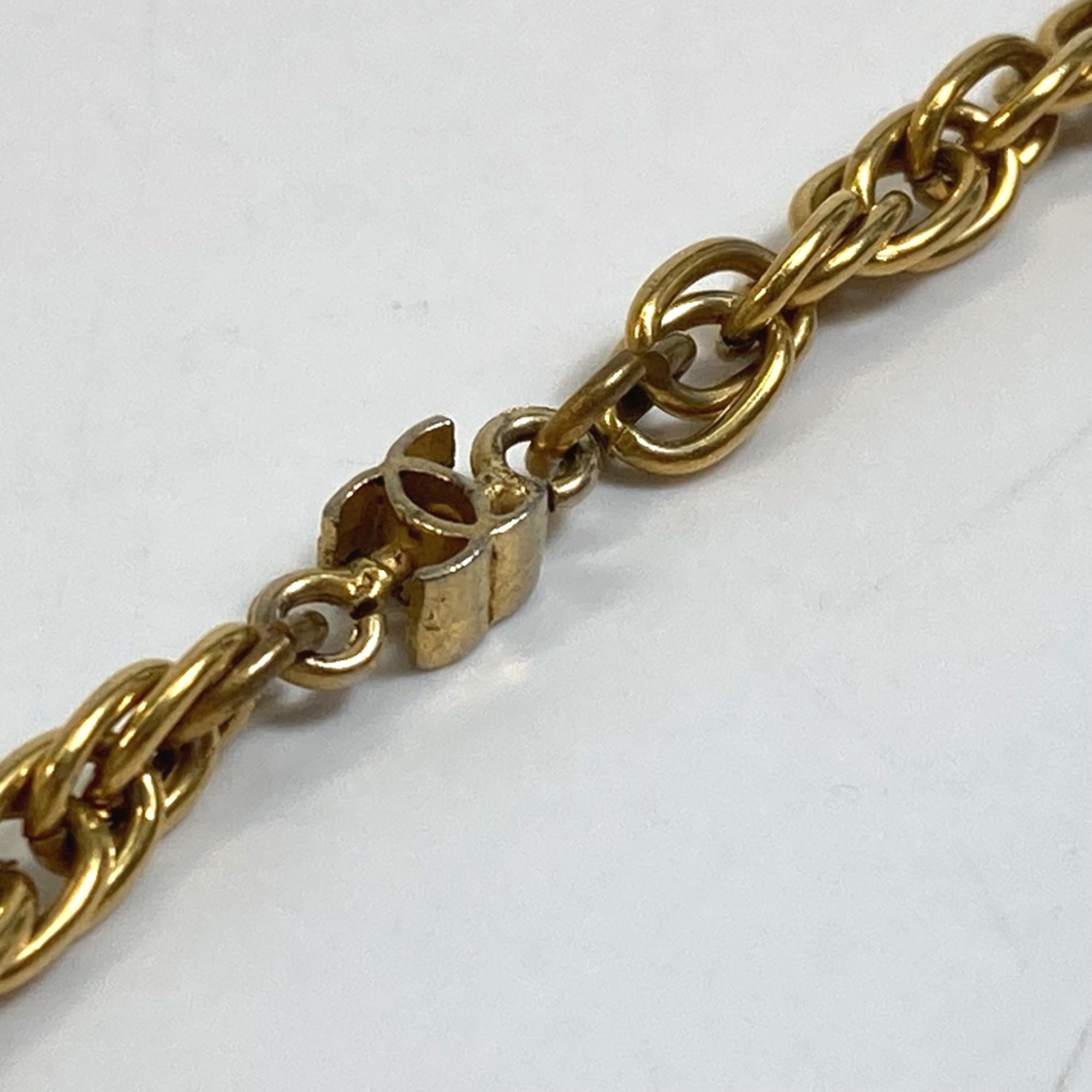 Chanel Long chain Necklace Gold