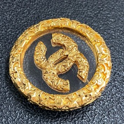 Chanel CC Mark Circle type Round type Brooch Gold