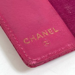 Chanel A13502 CC Mark Three fold Key Case pink