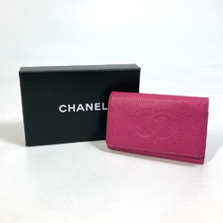 Chanel A13502 CC Mark Three fold Key Case pink