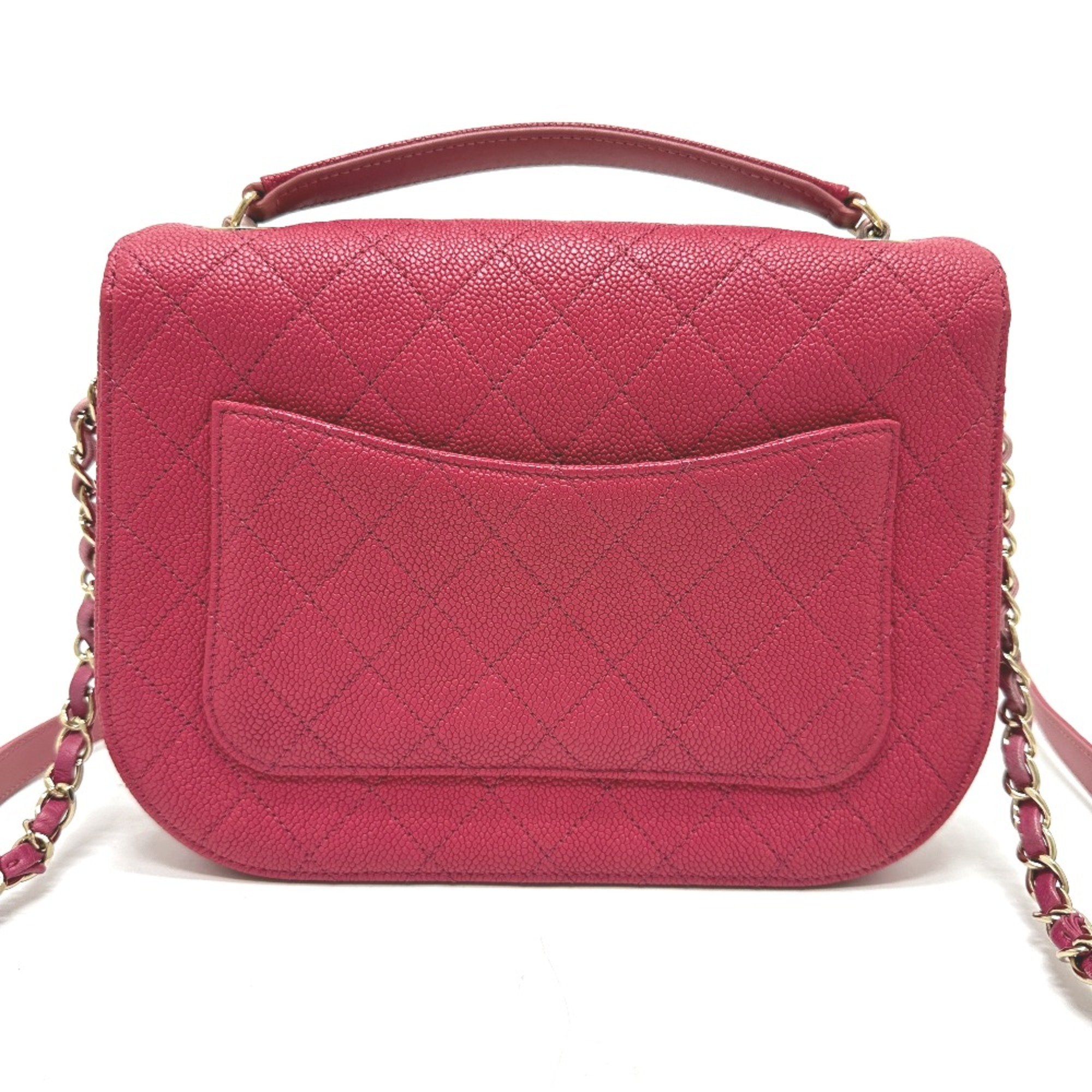 Chanel CC Mark CC Bag 2WAY Chain Shoulder Bag Pink Based GoldHardware