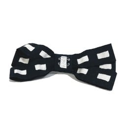 Chanel 17P Hair accessories Bicolor ribbon Valletta Black x White