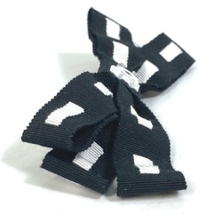 Chanel 17P Hair accessories Bicolor ribbon Valletta Black x White