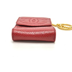 Chanel CC Mark Pouch Cigarette case Red