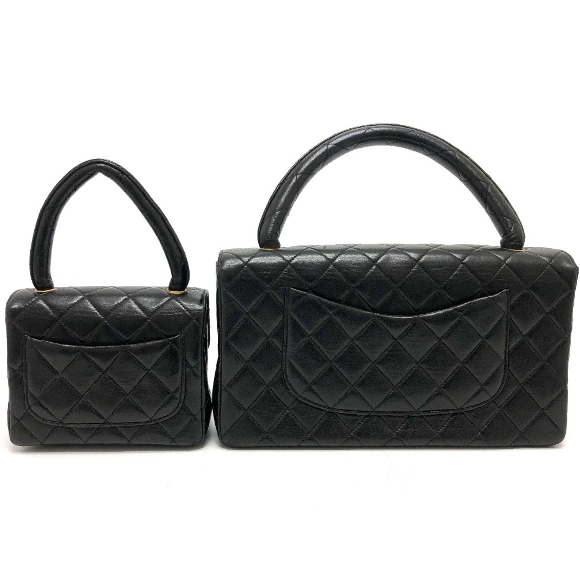 Chanel CC Mark Hand Bag Black GoldHardware