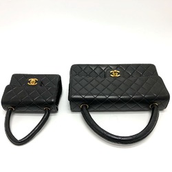 Chanel CC Mark Hand Bag Black GoldHardware